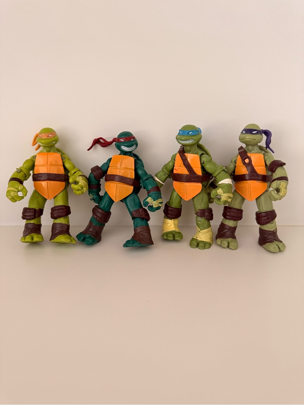 Teenage Mutant Ninja Turtles Figurines Playmate Toys 2012 Bundle of 4